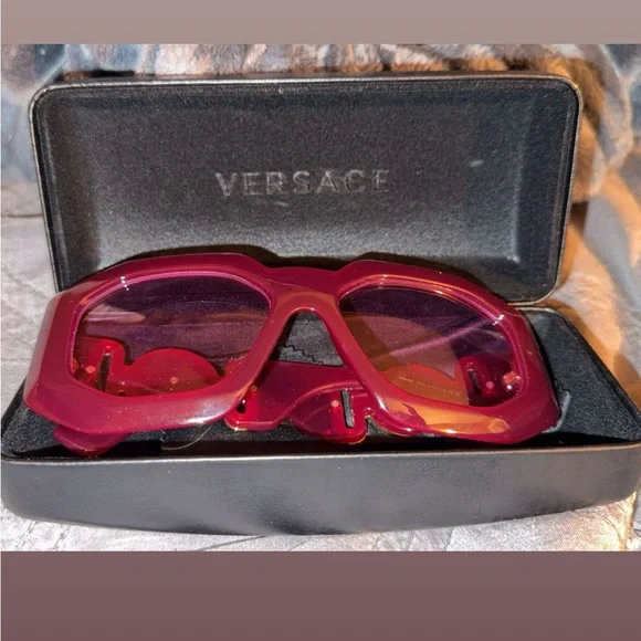 Versace Women's Bold Pink Sunglasses - Picture 2 of 5